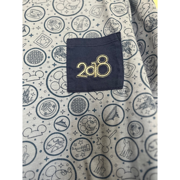en's Disney Parks 2018 T-Shirt 3XL Blue - Picture 4 of 5